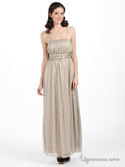 Платье Мультибренд, цвет цвет бежевый