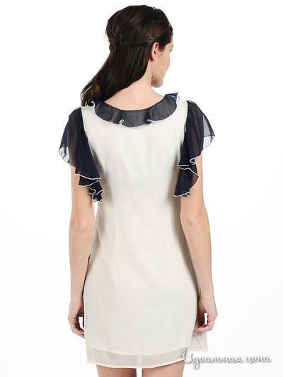 Платье Мультибренд женское, цвет белый / синий