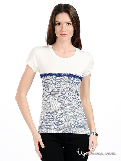 Футболка Just Valeri, цвет цвет белый / синий