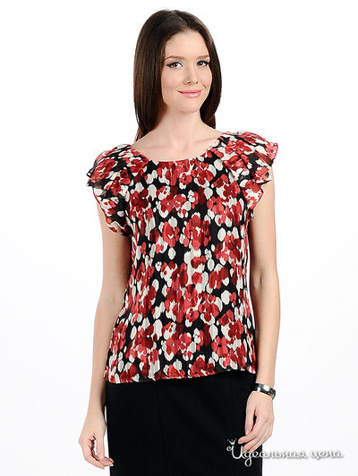 Блуза Pezzo, цвет цвет черный / красный