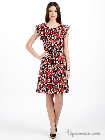 Платье Pezzo, цвет цвет черный / красный