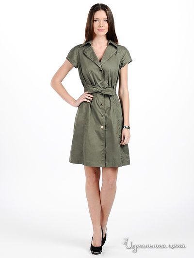 Платье Pezzo, цвет цвет хаки