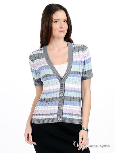 Кардиган Pezzo, цвет цвет серый / голубой