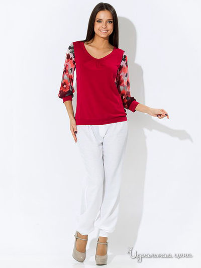 Блузка Remix, цвет цвет бордовый