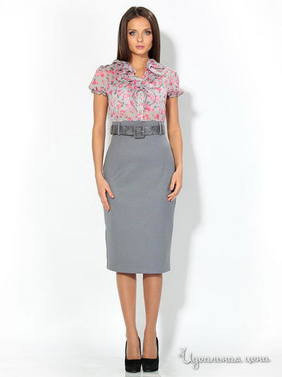 Платье Remix, цвет цвет серый / розовый