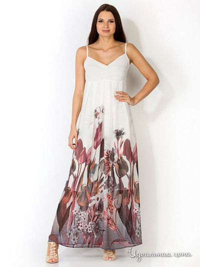 Сарафан Remix, цвет цвет белый / бордовый