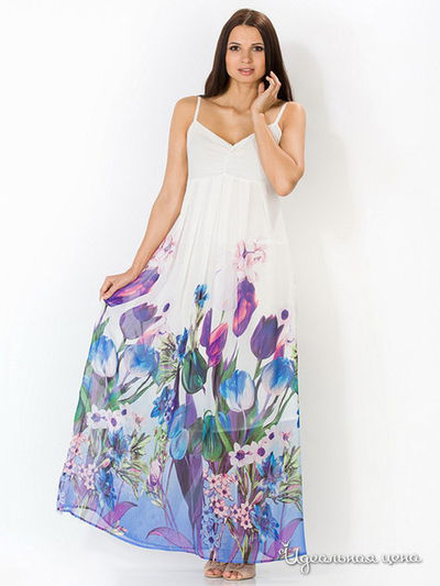 Сарафан Remix, цвет цвет белый / голубой / сиреневый