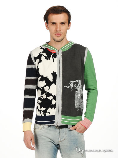 Олимпийка Мультибренд, цвет цвет серый / мультиколор