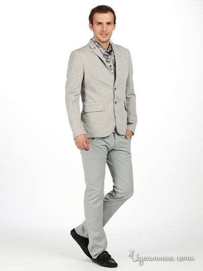 Пиджак Мультибренд мужской, цвет светло-серый