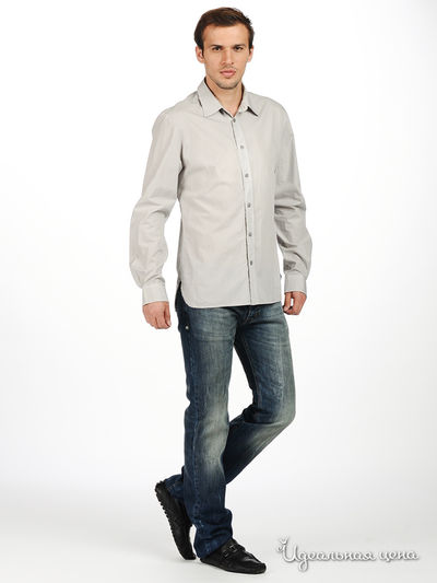 Рубашка Мультибренд мужская, цвет серый