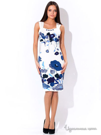 Платье Remix, цвет цвет белый / синий