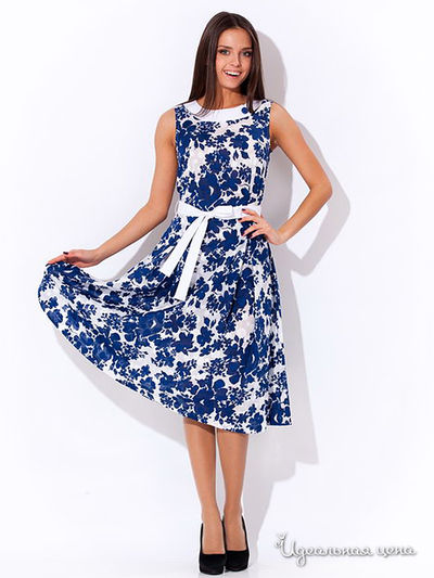 Платье Remix, цвет цвет белый / синий
