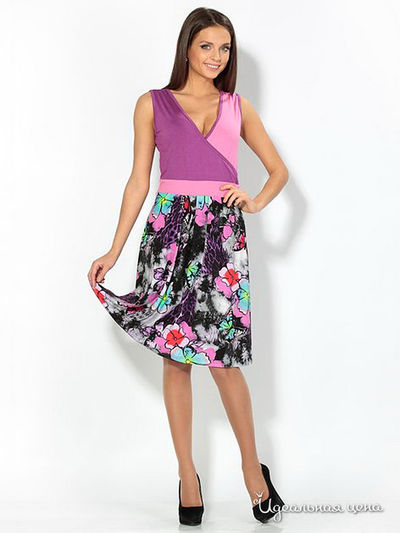 Платье Remix, цвет цвет сиреневый / розовый / мультиколор