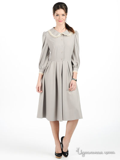 Платье Майская роза, цвет цвет серый