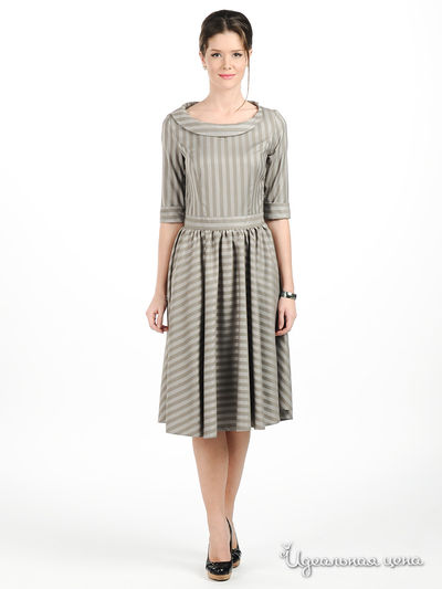 Платье Майская роза, цвет цвет серый
