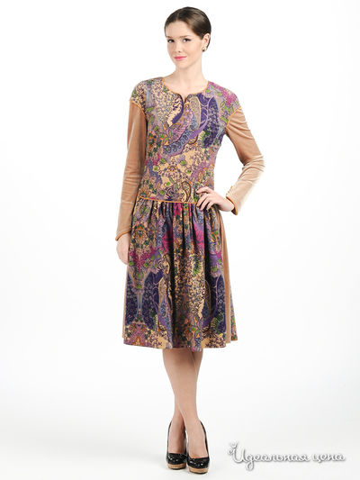 Платье Майская роза, цвет цвет мультиколор