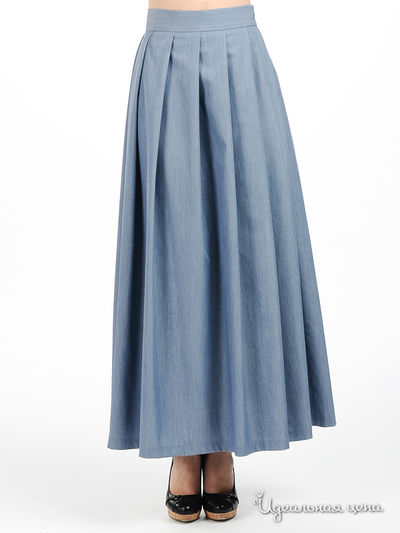 Юбка Майская роза, цвет цвет голубой