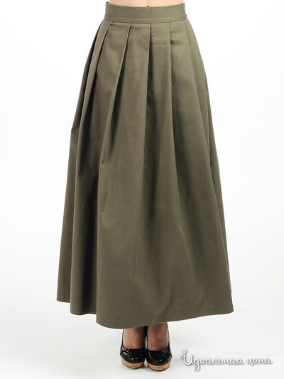 Юбка Майская роза, цвет цвет болотный