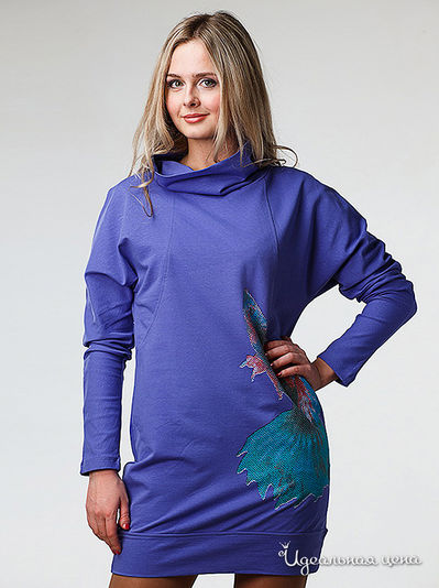 Платье Modno, цвет цвет васильковый