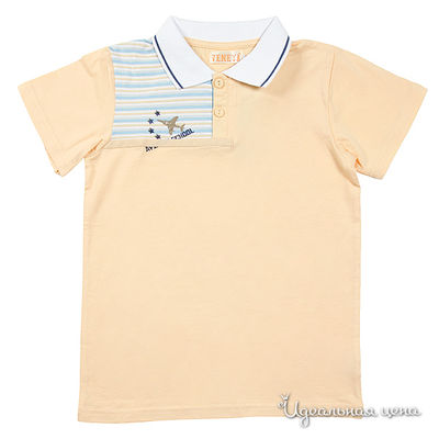 Футболка-поло Венейя, цвет цвет светло-бежевый / белый