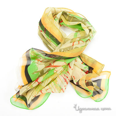 Платок Krizia, цвет цвет зеленый / оранжевый