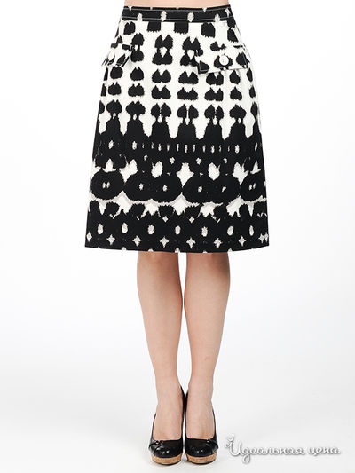 Юбка S.Zotova, цвет цвет белый / черный
