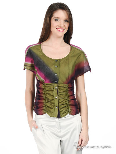 Блуза S.Zotova, цвет цвет мультиколор