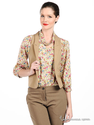 Жилет Quattro, цвет цвет бежевый