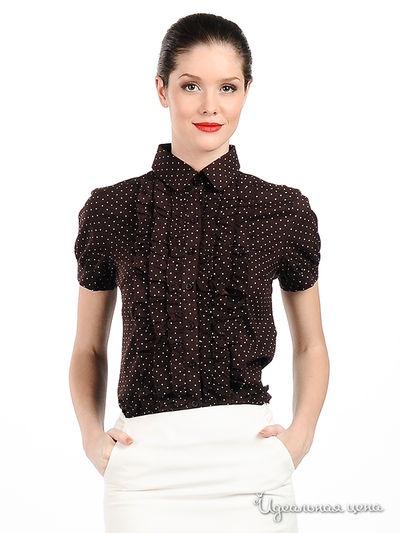 Блуза Anybody's Blonde, цвет цвет темно-коричневый