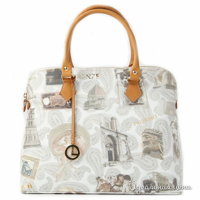 Сумка L.Credi, цвет цвет серый / бежевый