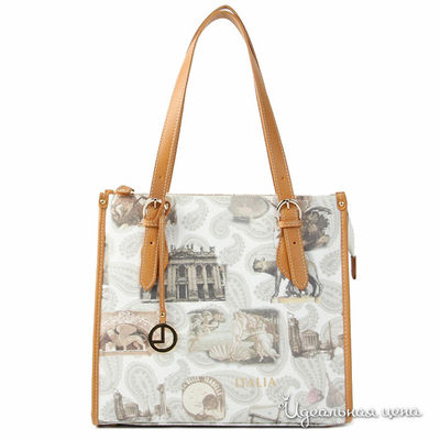 Сумка L.Credi, цвет цвет серый / коричневый