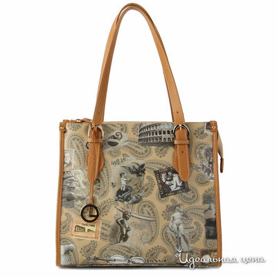 Сумка L.Credi, цвет цвет коричневый/бежевый