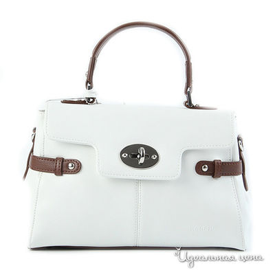 Сумка L.Credi, цвет цвет белый / коричневый