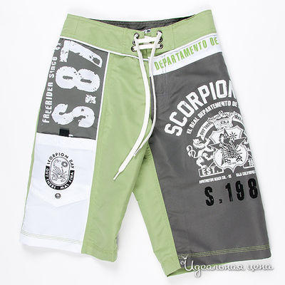 Шорты Scorpion bay, цвет цвет зеленый