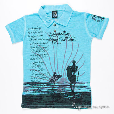 Поло Scorpion bay, цвет цвет бирюзовый
