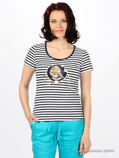 Футболка Steinberg, цвет цвет темно-синий / белый