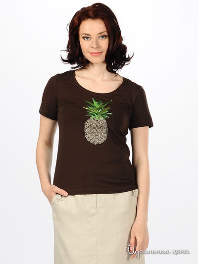 Футболка Steinberg, цвет цвет коричневый