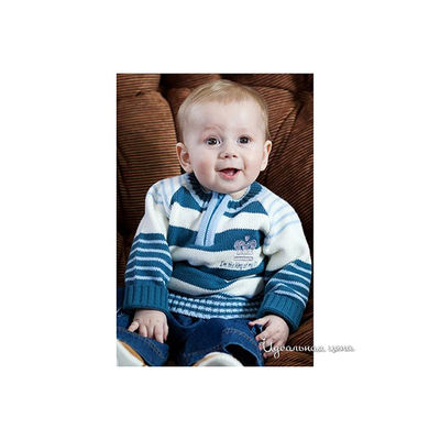 Кофта Лютик, цвет цвет синий / белый