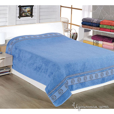 Покрывало Lila HOME, цвет цвет голубой