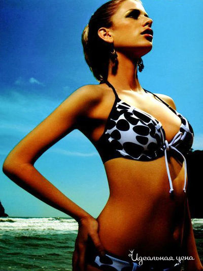 Купальник Miduo, цвет цвет черный / принт горох