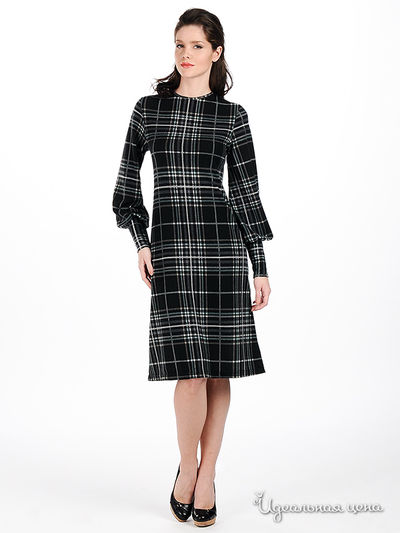 Платье Sysoev, цвет цвет серый / голубой