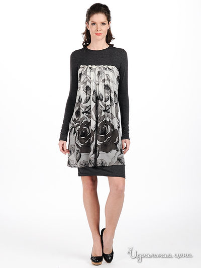 Платье Sysoev, цвет цвет серый