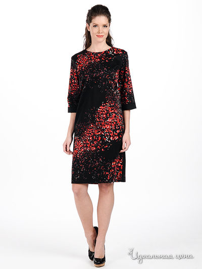 Платье Sysoev, цвет цвет черный / красный