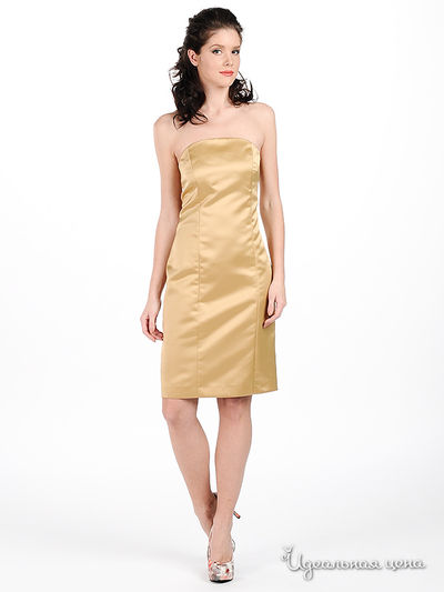 Платье Sysoev, цвет цвет золотистый