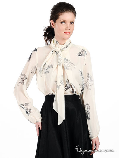 Блузка Sysoev, цвет цвет бежевый
