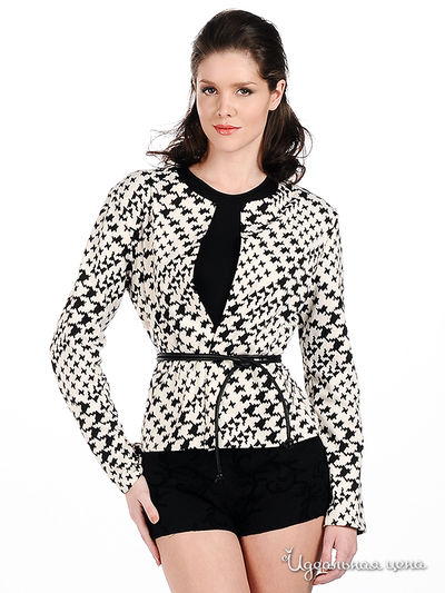 Жакет Sysoev, цвет цвет молочный / черный