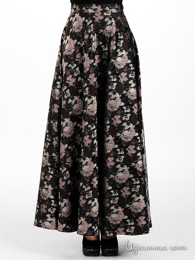 Юбка Sysoev, цвет цвет коричневый / розовый / серый