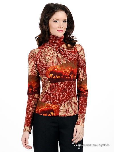 Блузка Shipilova, цвет цвет бордовый