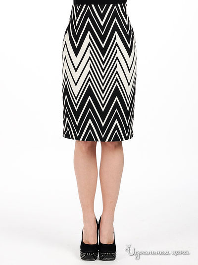 Юбка Sysoev, цвет цвет черный / белый