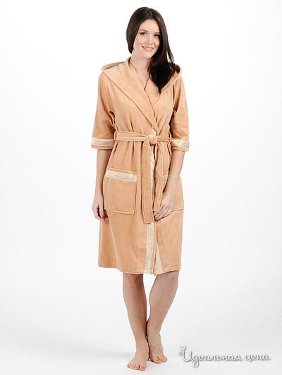 Халат Nusa, цвет цвет бежевый